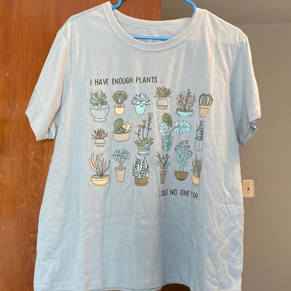 Zoe + Liv Blue XXL Women’s T Shirt